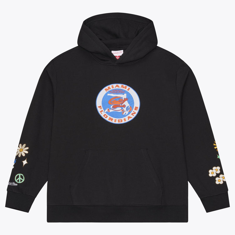 Mitchell & Ness Miami Floridians Black ABA Fleece Hoodie