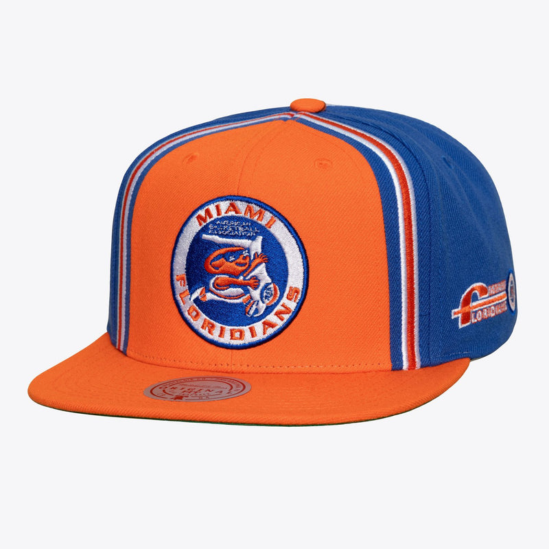 Mitchell & Ness Miami Floridians Orange ABA Suit Up Snapback Hat