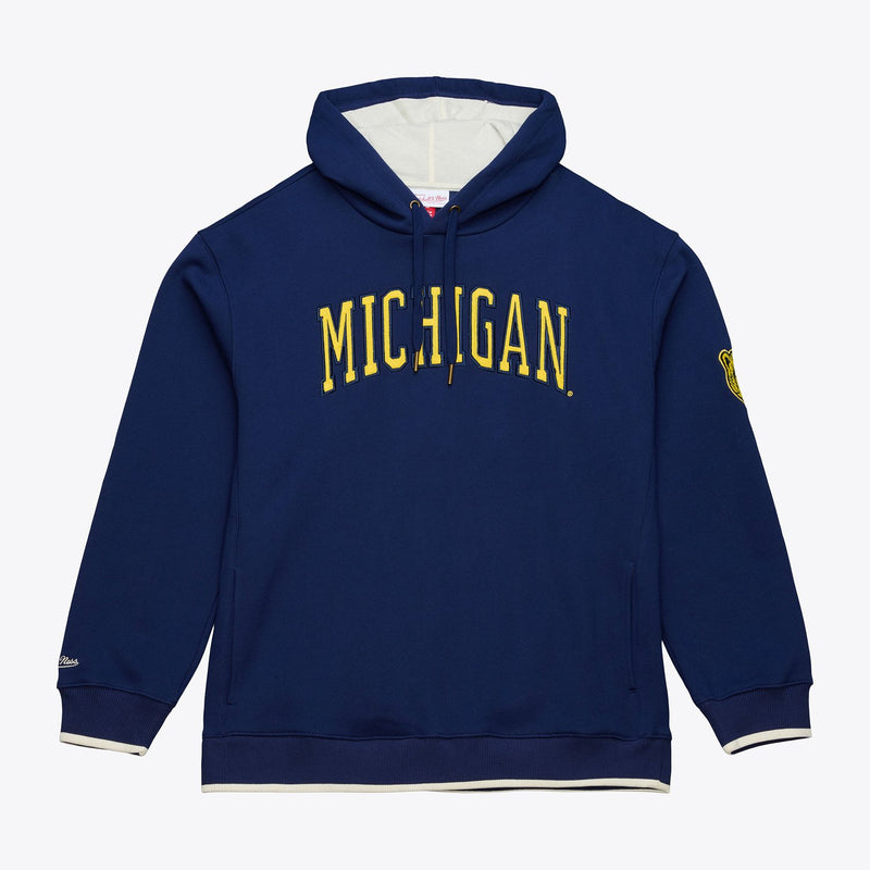 Mitchell & Ness Michigan Wolverines Navy Team Legacy Fleece Hoodie