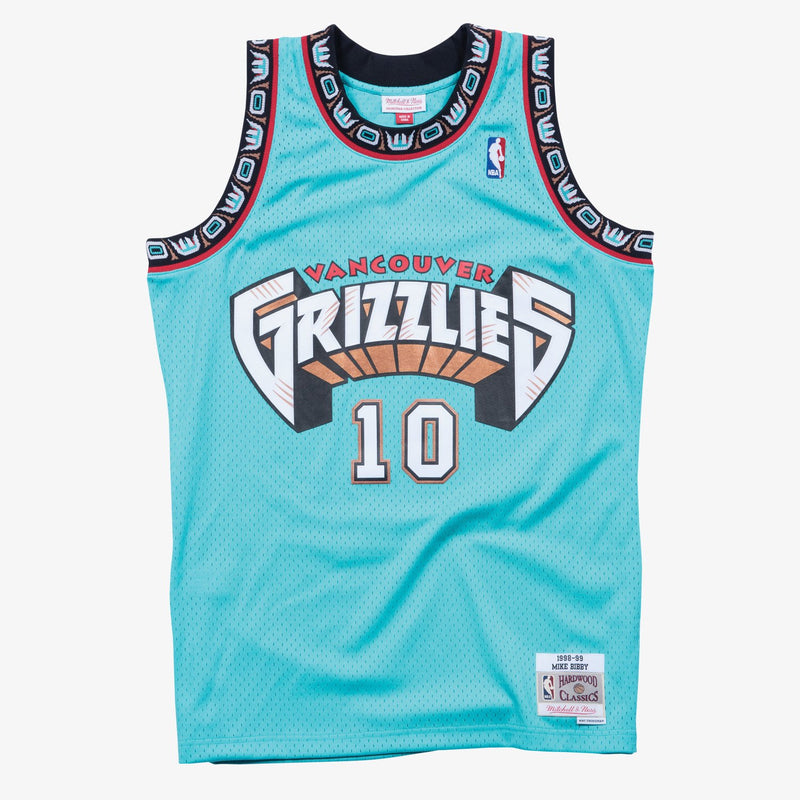 Mitchell & Ness Mike Bibby Vancouver Grizzlies 1998-99 Turquoise Swingman Player Jersey
