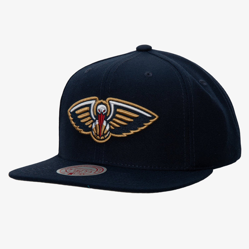 Mitchell & Ness New Orleans Pelicans Navy Team Ground 2.0 Snapback Hat