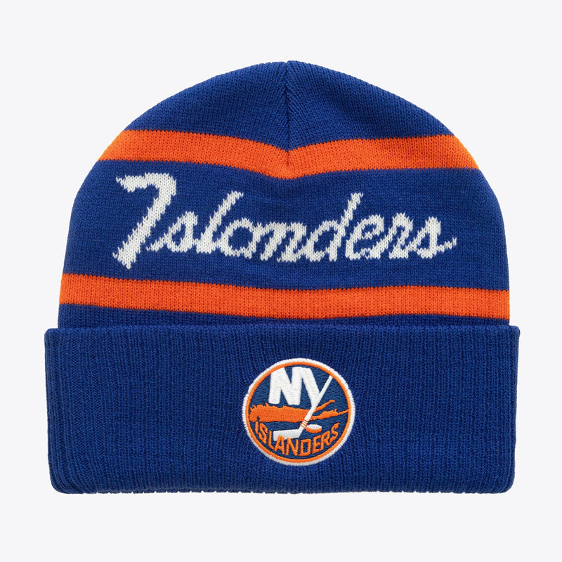 Mitchell & Ness New York Islanders Royal Head Coach Cuffed Knit Hat