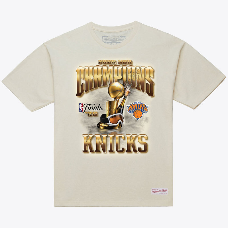 Mitchell & Ness New York Knicks Cream 2026 NBA Finals Champions T-Shirt