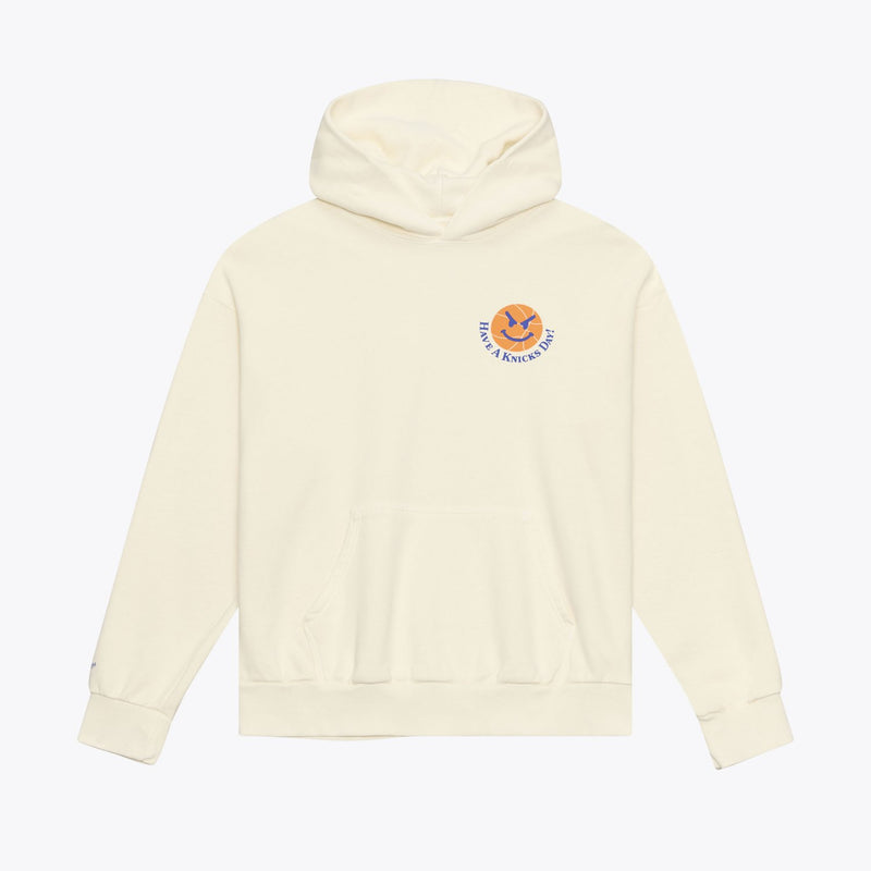 Mitchell & Ness New York Knicks Cream Have a Knicks Day Hoodie