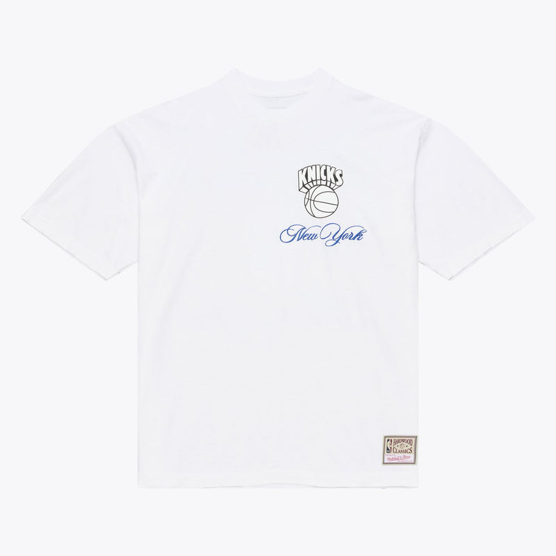 Mitchell & Ness New York Knicks White Legacy Made T-Shirt