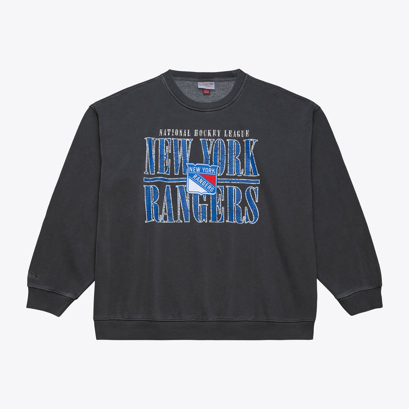 Mitchell & Ness New York Rangers Charcoal Downtown Fleece Sweatshirt