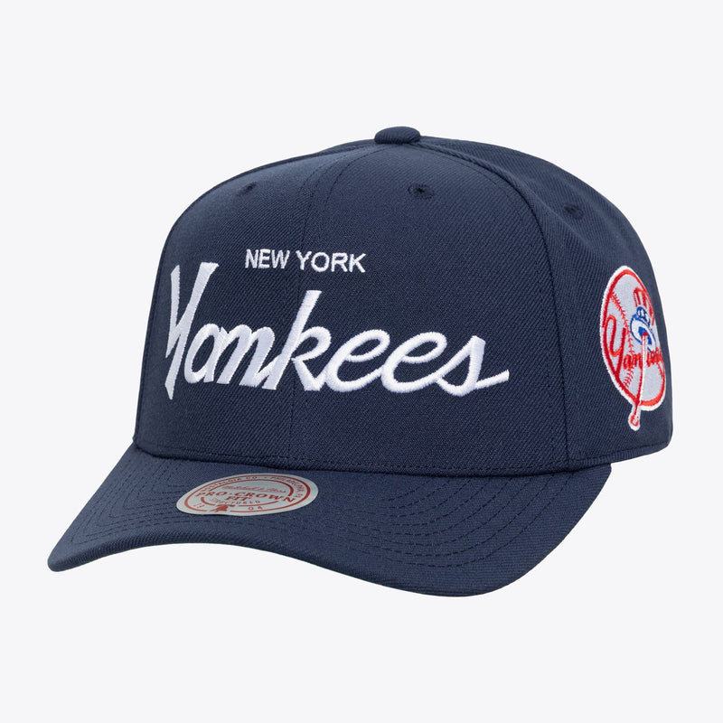 Mitchell & Ness New York Yankees Navy Head Coach Pro Crown Snapback Hat