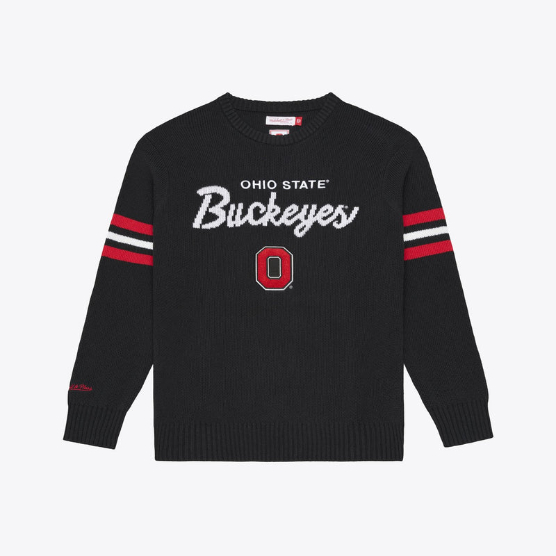 Mitchell & Ness Ohio State Buckeyes Black Head Coach Sweater