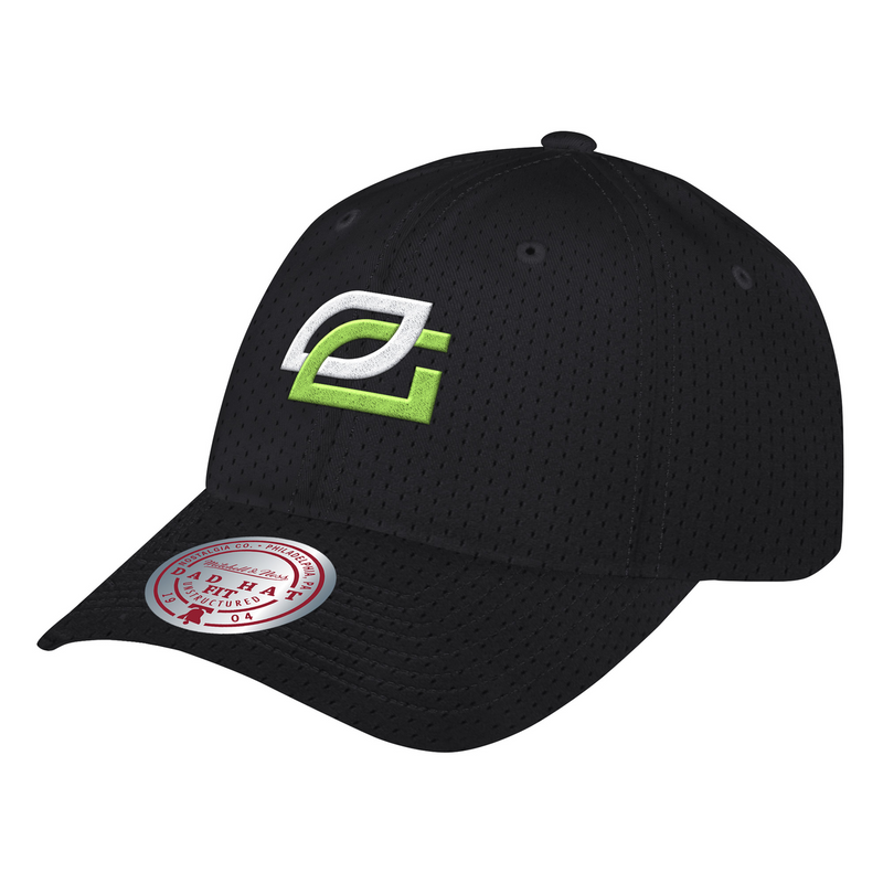 Mitchell & Ness Optic Gaming Los Angeles Black Team Jersey Dad Strapback Hat