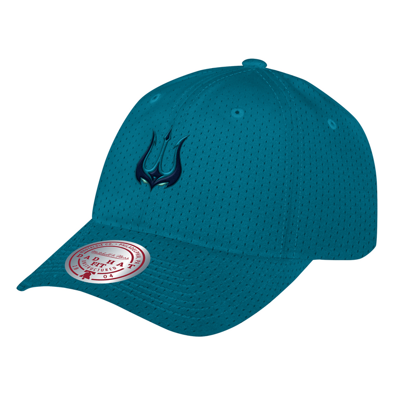 Mitchell & Ness Seattle Surge Teal Team Jersey Dad Strapback Hat