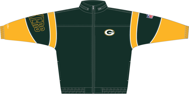 Mitchell & Ness Green Bay Packers 1992 Dark Green Sideline Jacket