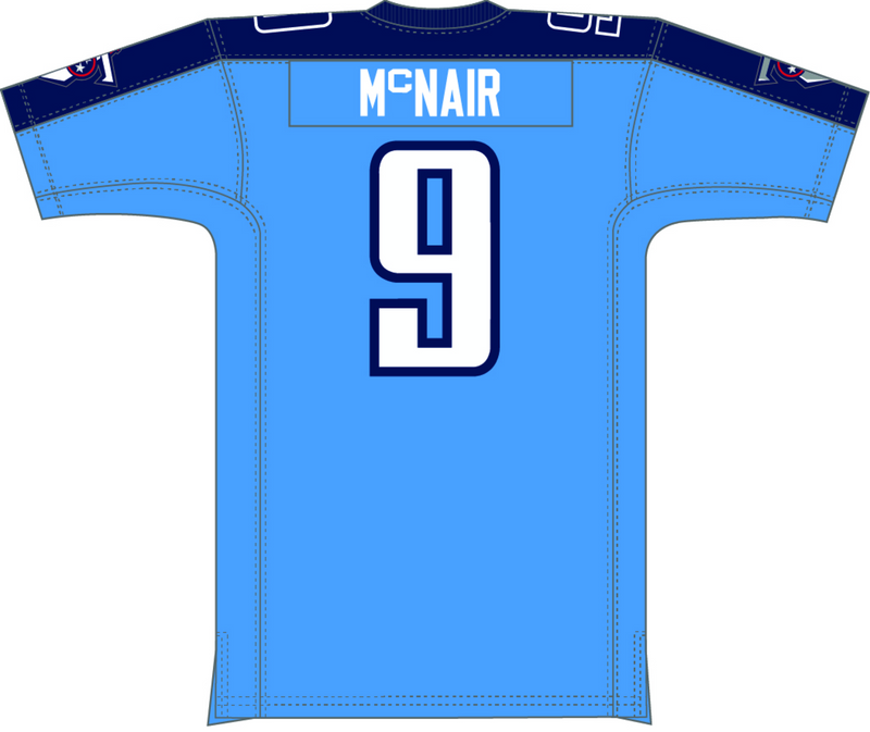Mitchell & Ness Steve McNair Tennessee Titans 2003 Columbia Blue Dark Jersey