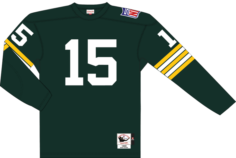 Mitchell & Ness Bart Starr Green Bay Packers 1969 Dark Green Authentic Jersey