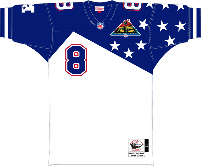 Mitchell & Ness Steve Young Nfc Pro Bowl 1994 White/Royal Authentic Jersey