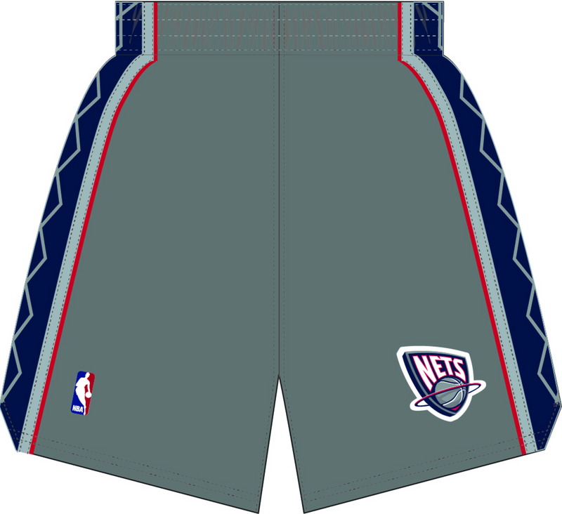 Mitchell & Ness New Jersey Nets 2004 Pewter Grey Alternate Shorts