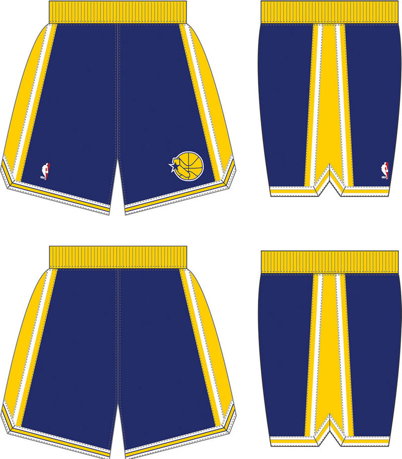 Mitchell & Ness Golden State Warriors 1995-96 Royal Authentic Road Shorts