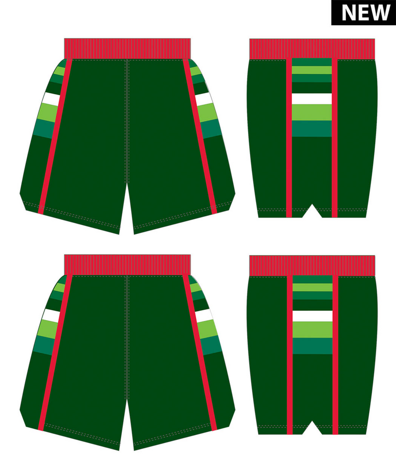 Mitchell & Ness Milwaukee Bucks 1983-84 Dark Green Authentic Road Shorts