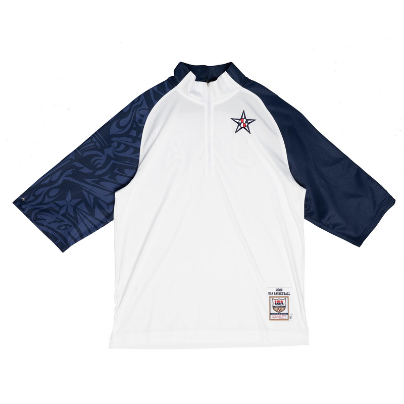 Mitchell & Ness Team USA 2008 White Shooting Shirt