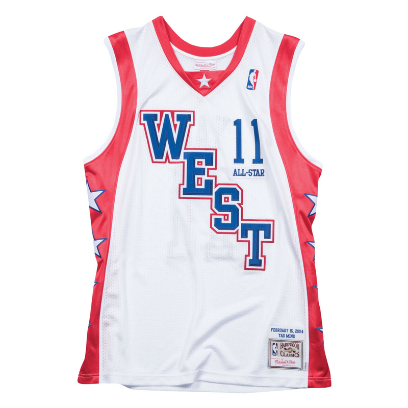 Mitchell & Ness Yao Ming All-Star 2004 White West Authentic Jersey