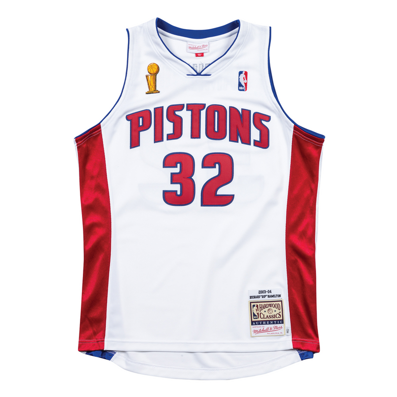 Mitchell & Ness 2003 White Home Finals Jersey Pistons Richard Hamilton