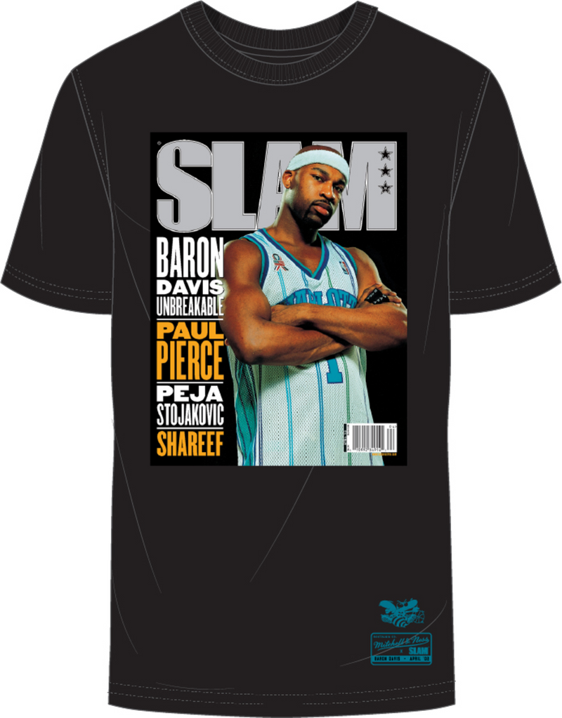 Mitchell & Ness Baron Davis Charlotte Hornets Black Slam Covers