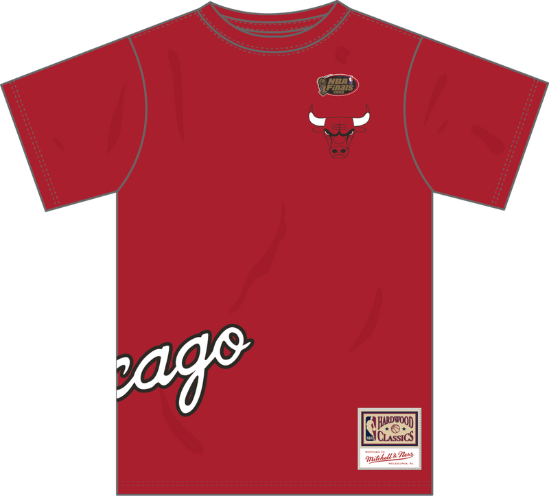 Mitchell & Ness Chicago Bulls Scarlet Playoff Win Premium T-Shirt
