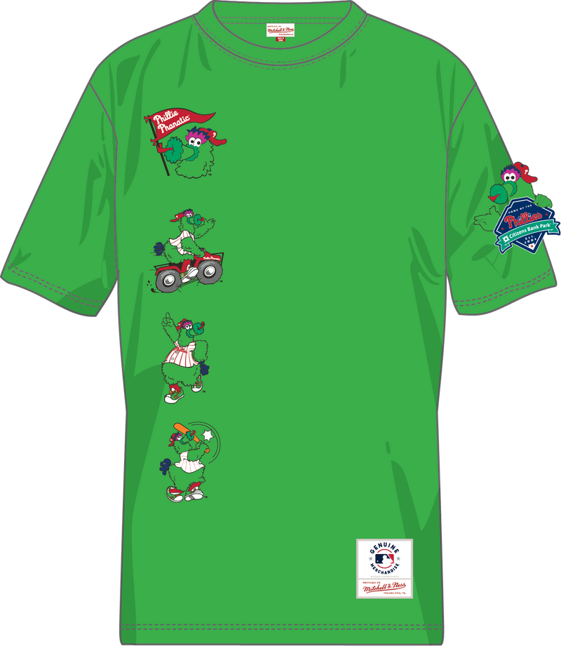 Mitchell & Ness Philadelphia Phillies Green Double Clutch Premium T-Shirt