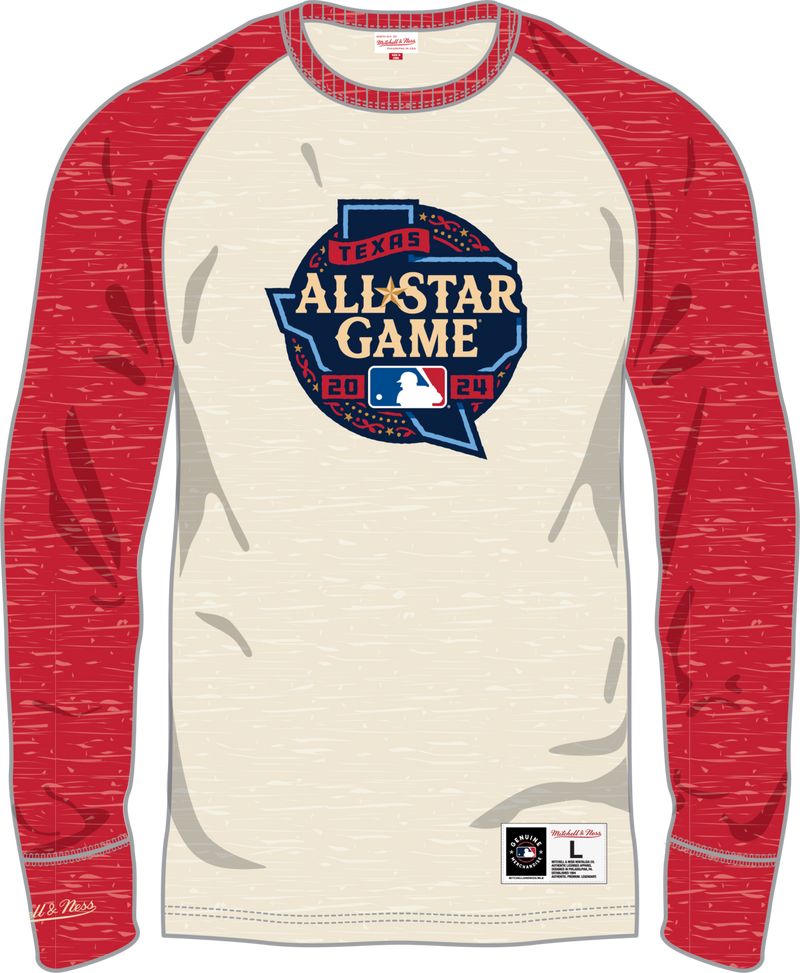 Mitchell & Ness MLB All-Star|MLB Merchandise Cream Current Logo Legendary Slub Long Sleeve