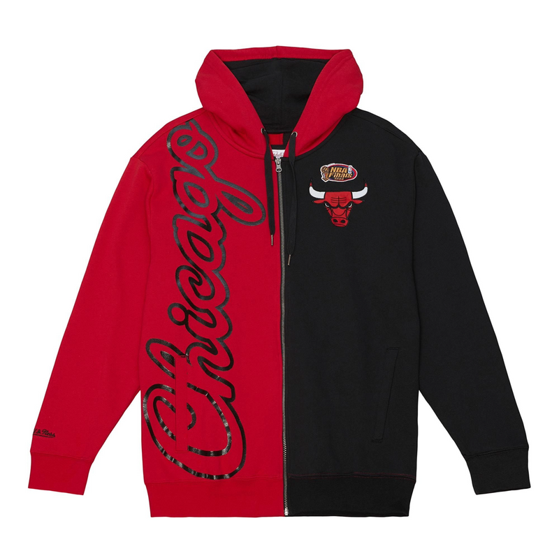 Mitchell & Ness Chicago Bulls Red/Black Full Zip Fleece 2.0