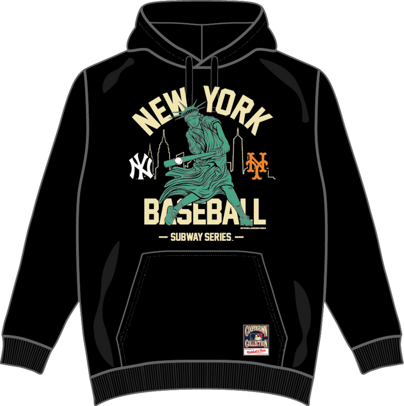 Mitchell & Ness World Series Black NY Baseball Subway Hoodie