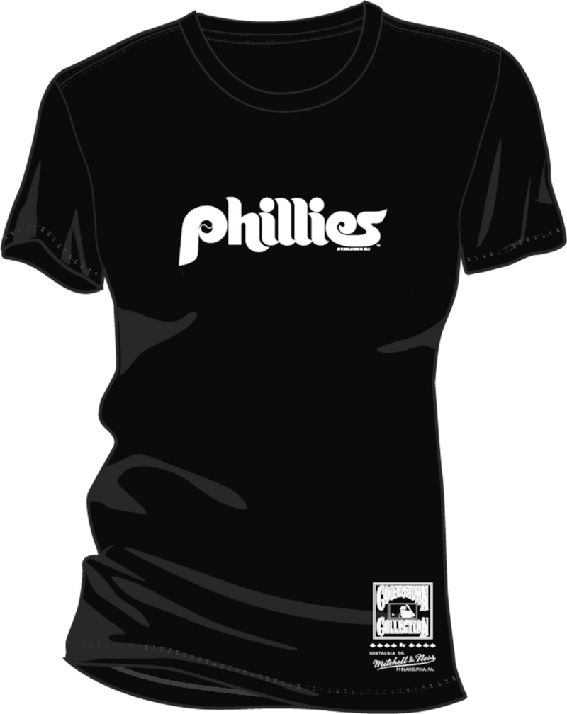 Mitchell & Ness Women's Philadelphia Phillies Black Basic Wordmark 2