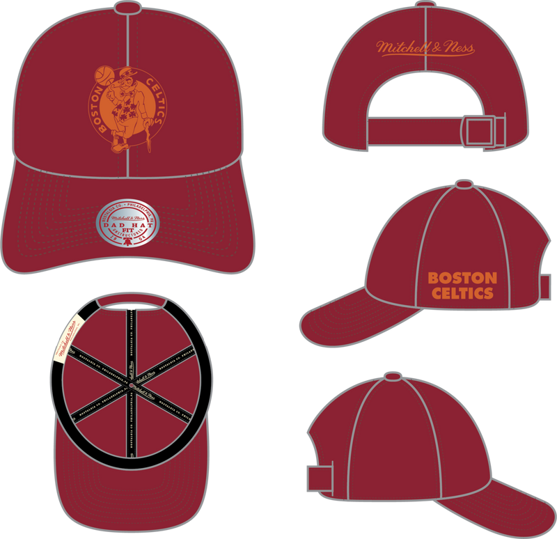 Mitchell & Ness Boston Celtics 1904 Off Red Strapback Hat