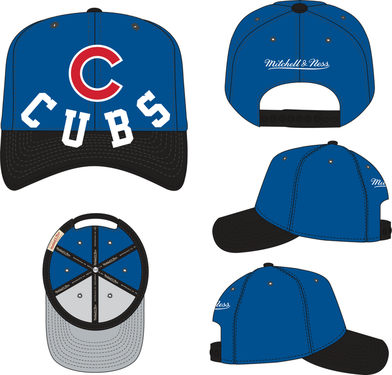Mitchell & Ness Chicago Cubs Blue Underarch Pro Snapback Hat
