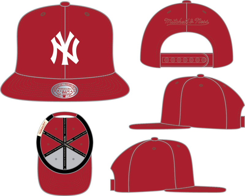 Mitchell & Ness New York Yankees Red & White OG Snapback Hat