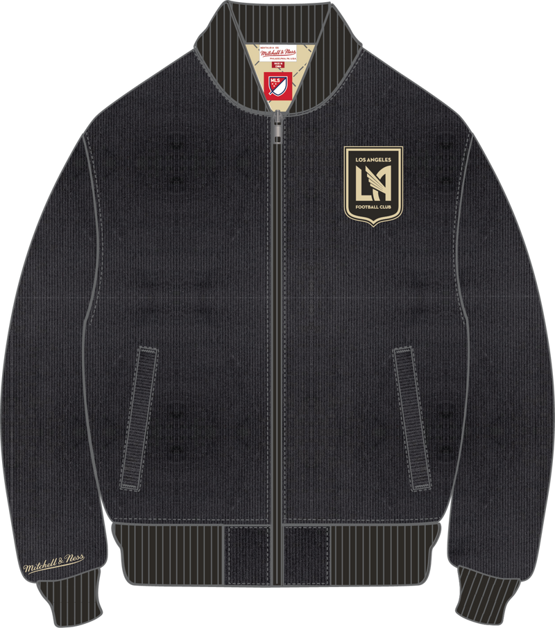 Mitchell & Ness Los Angeles FC Black Cookies and Cream Bomber Jacket