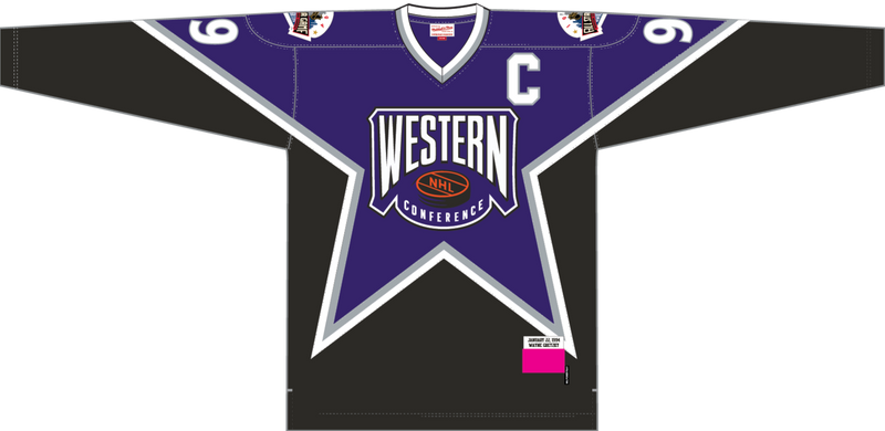 Mitchell & Ness Wayne Gretzky All-Star 1994 Purple/Black Replica Power Play Jersey