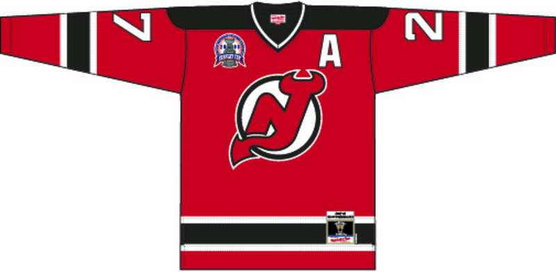 Mitchell & Ness Scott Niedermayer New Jersey Devils 2002 Red Dark