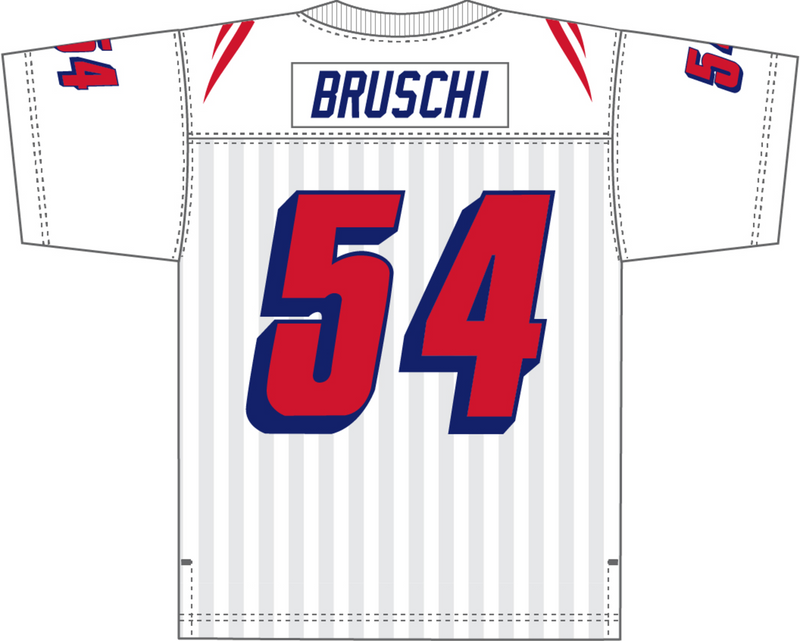 Mitchell & Ness Tedy Bruschi New England Patriots 1996 White Replica Jersey