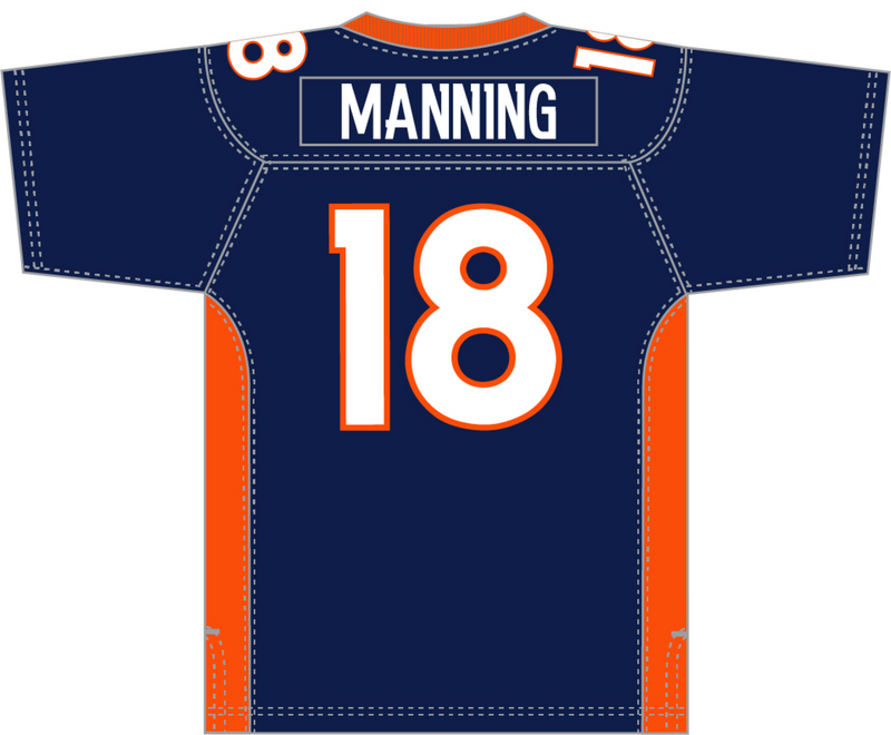 Mitchell & Ness Peyton Manning Denver Broncos 2015 Navy Replica Jersey