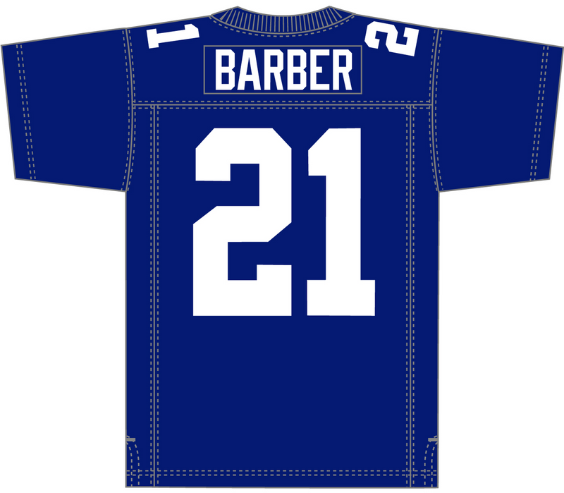Mitchell & Ness Tiki Barber New York Giants 2005 Royal Dark Jersey
