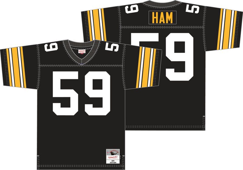 Mitchell & Ness Jack Ham Pittsburgh Steelers 1976 Black Dark Jersey
