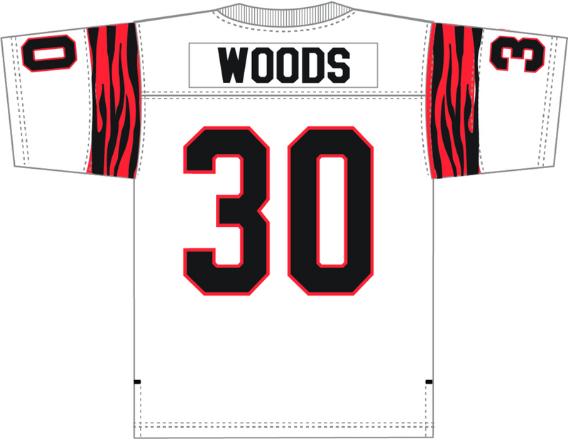 Mitchell & Ness Ickey Woods Cincinnati Bengals 1988 White Jersey