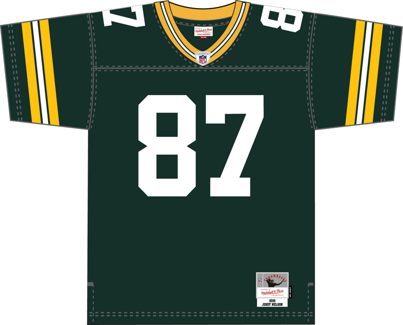 Mitchell & Ness Jordy Nelson Green Bay Packers 2010 Dark Jersey