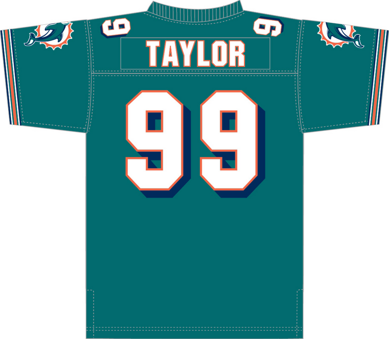 Mitchell & Ness Jason Taylor Miami Dolphins 2006 Teal Legacy Jersey