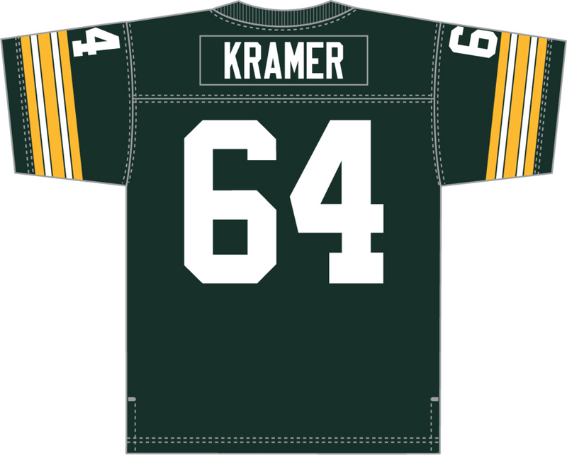 Mitchell & Ness Jerry Kramer Green Bay Packers 1966 Dark Green Legacy Jersey