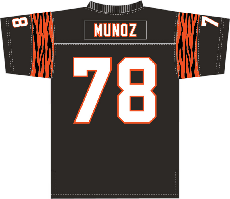 Mitchell & Ness Anthony Munoz Cincinnati Bengals 1989 Black Legacy Jersey