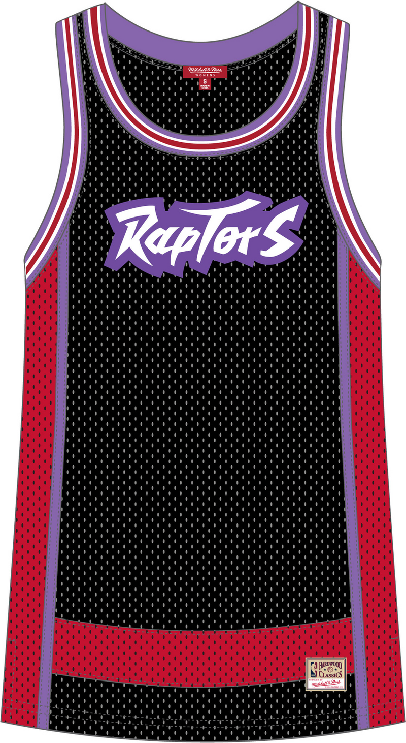 Mitchell & Ness Women's Toronto Raptors Black Oversize Mesh Tank