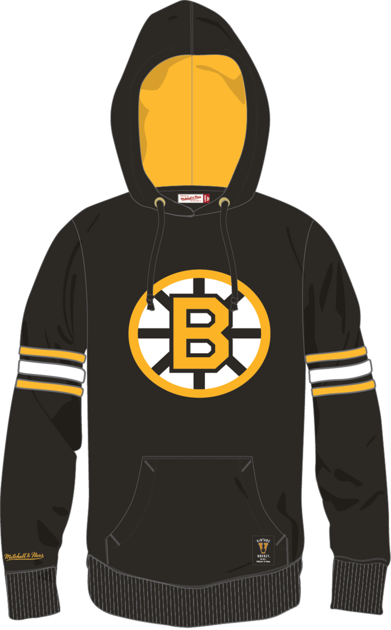 Mitchell & Ness Bobby Orr Boston Bruins 1971 Black/Gold Name & Number Fleece Hoodie