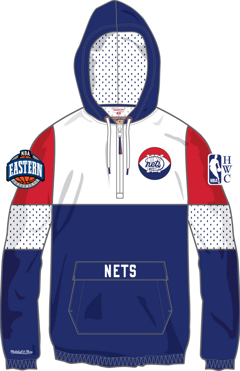 Mitchell & Ness New York Nets Royal Hardwood Classics Night Surprise Win Windbreaker