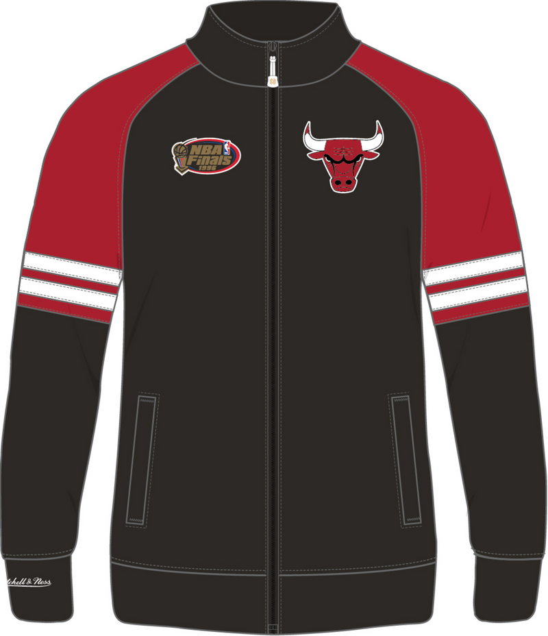 Mitchell & Ness Chicago Bulls Black Mvp 2.0 Track Jacket